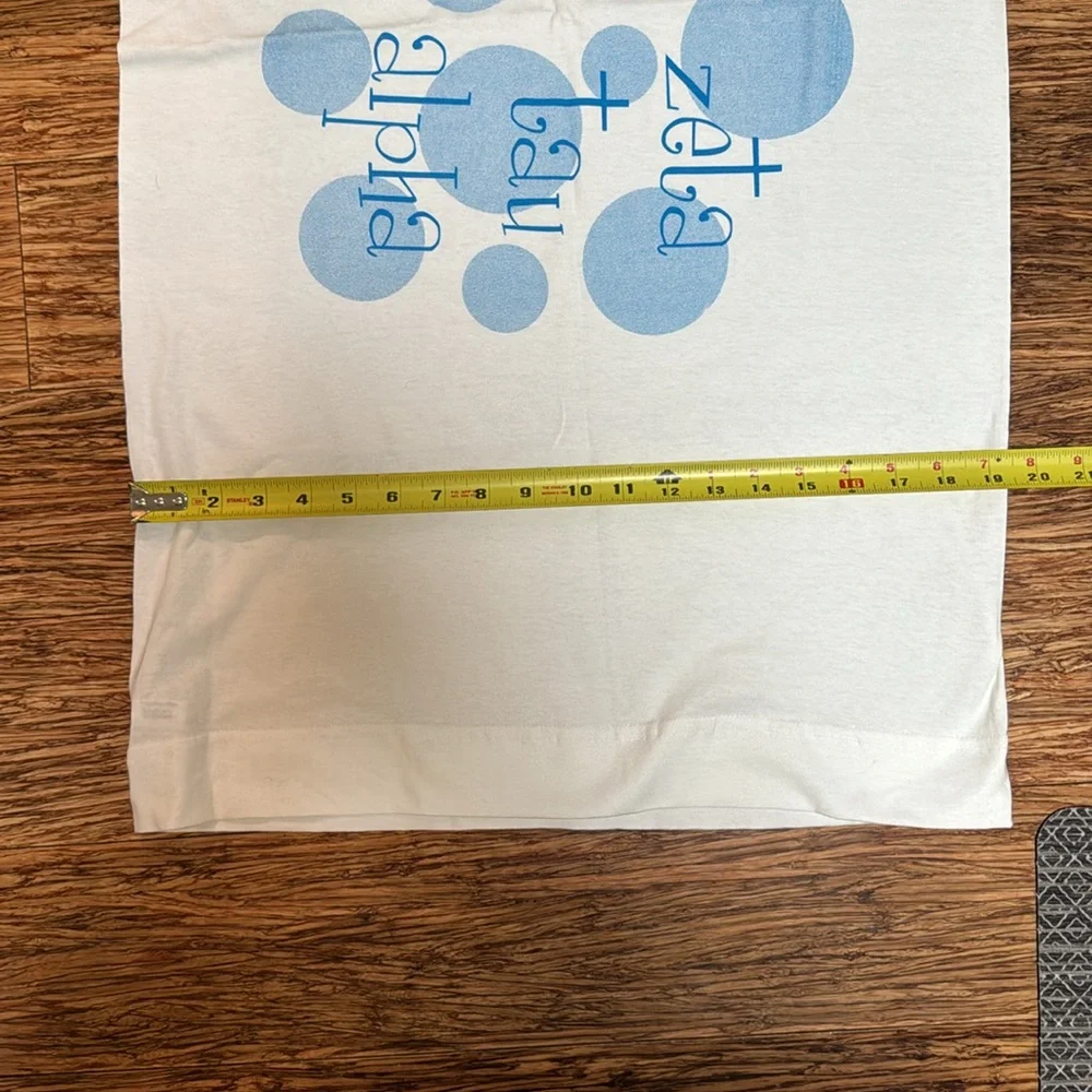 Zeta Tau Alpha sorority white blue crown print queen size pillowcase